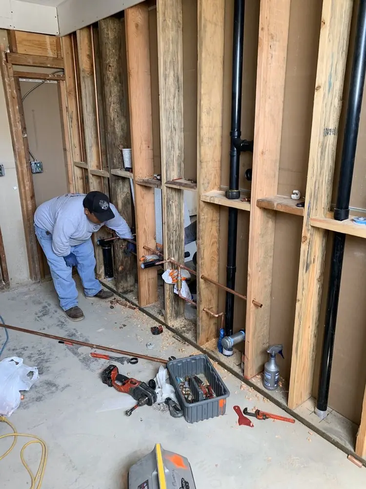 Commercial rough-in plumbing for Commercial Plumbing in Triangle
